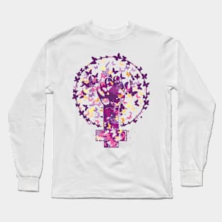 Feminist Symbol Support Feminism Version 4 Long Sleeve T-Shirt